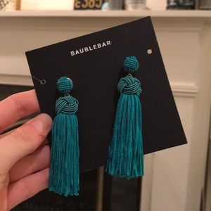 **NWT** BAUBLEBAR Teal Bree Tassel Earrings